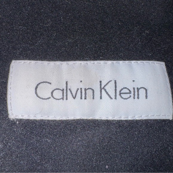 Calvin Klein black wool cashmere blend double breasted coat women’s 1X - Picture 4 of 7